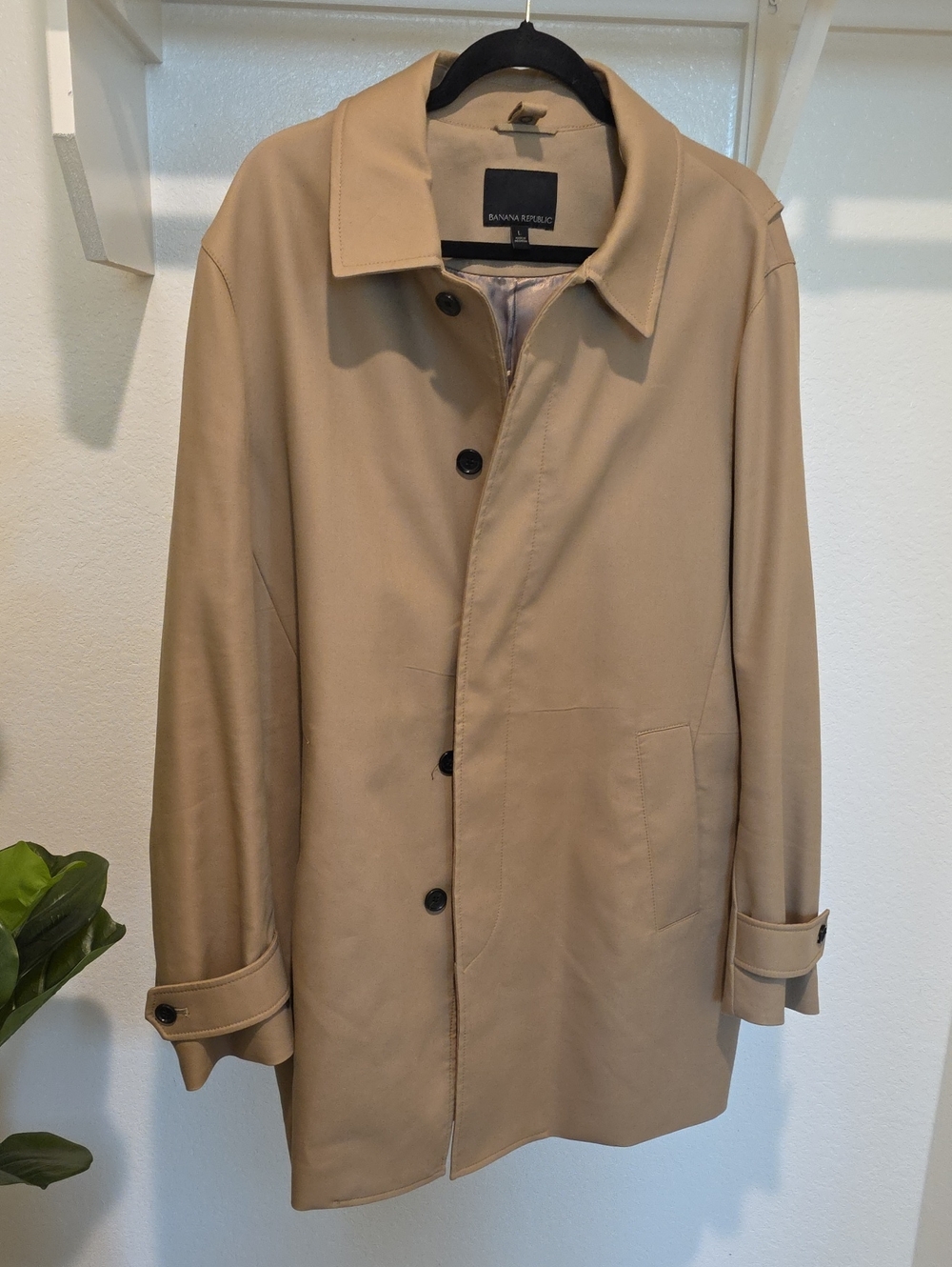 Banana Republic Men's Beige Trench Coat Modular System